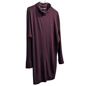 🆕 Sonoma Purple Cowl Neck Long Sleeve Dress M